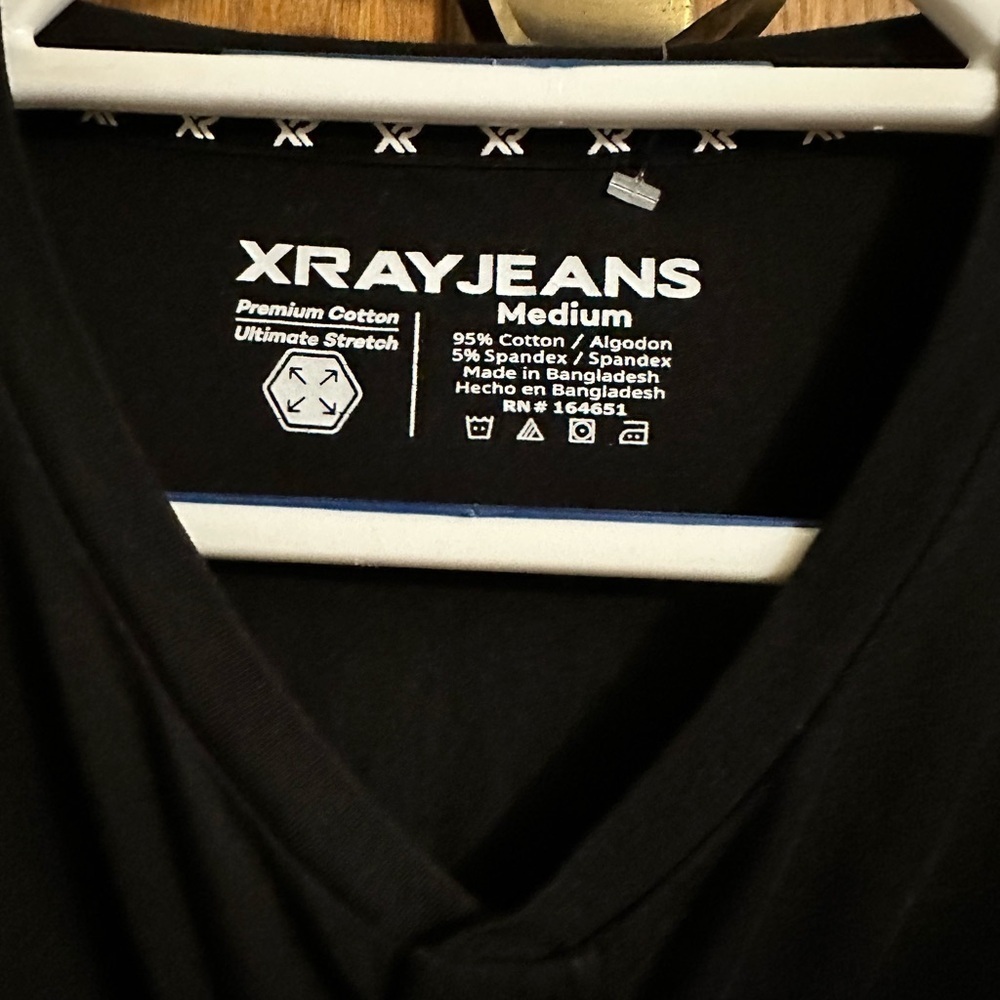 🔴$1SALE$ XRAY JEANS BLACK TEEp - Picture 2 of 2